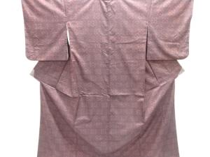 花亀甲模様織り出し西陣伝承紬着物アンサンブル